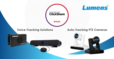 Barco Extends Compatibility with New Lumens Intelligent Tracking Technology
