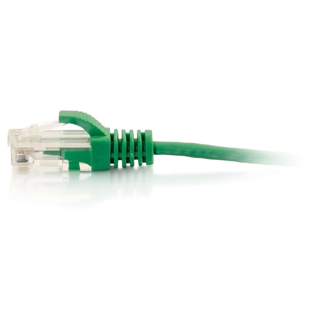 C2G 7ft (2.1m) Cat6 Snagless Unshielded UTP Slim Ethernet Network Patch Cable - Green