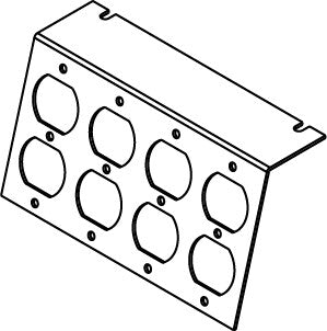 WIREMOLD P8105-4DP wall plate/switch cover