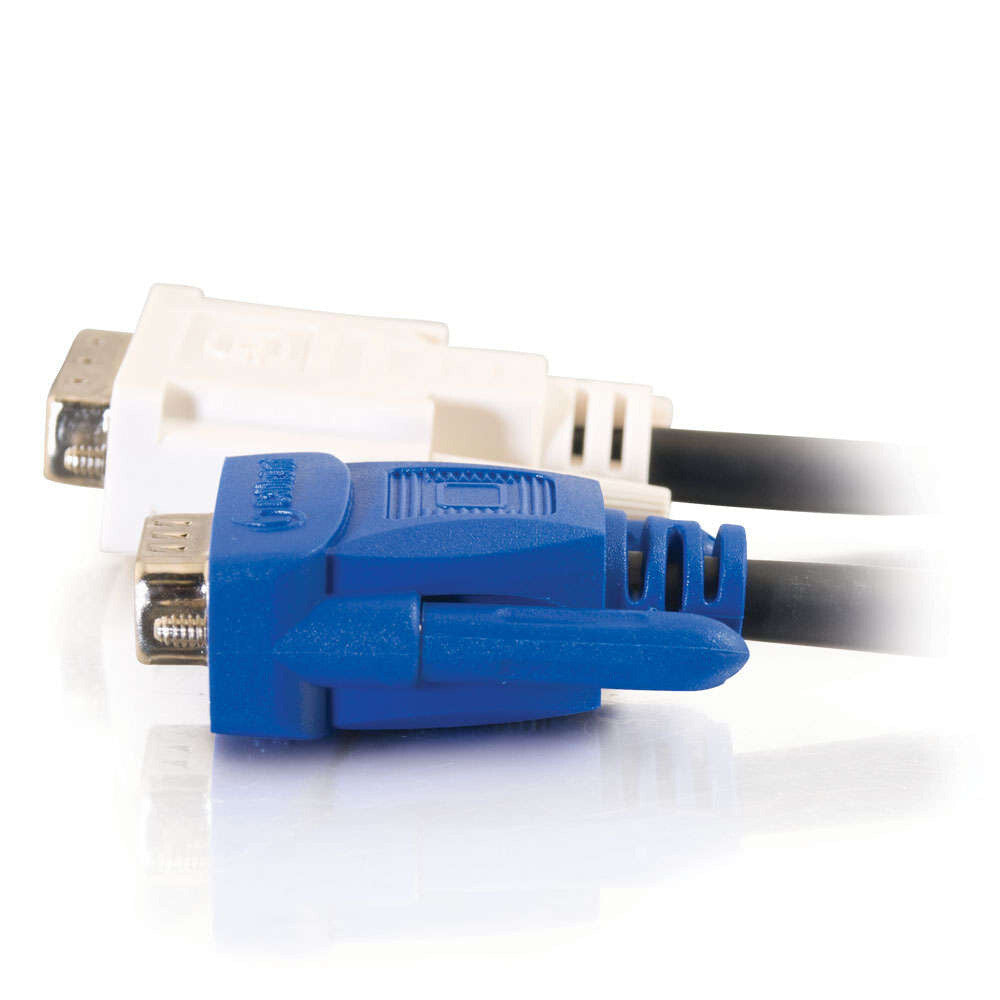 C2G 6.6ft (2m) DVI Male to HD15 VGA Male Video Cable
