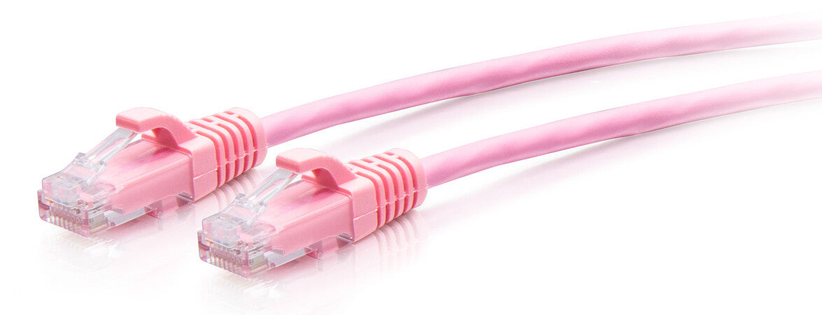C2G 1.5m Cat6a Snagless Unshielded (UTP) Slim Ethernet Patch Cable - Pink