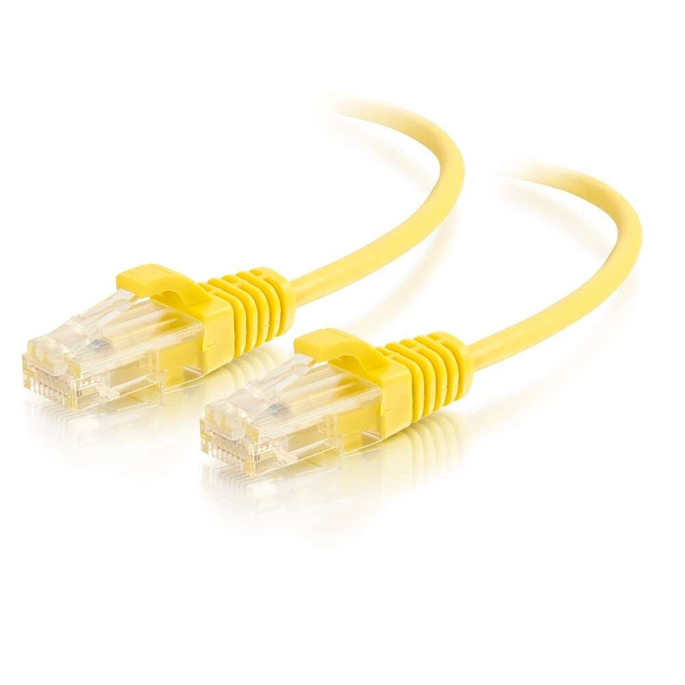 C2G 5ft (1.5m) Cat6 Snagless Unshielded UTP Slim Ethernet Network Patch Cable - Yellow