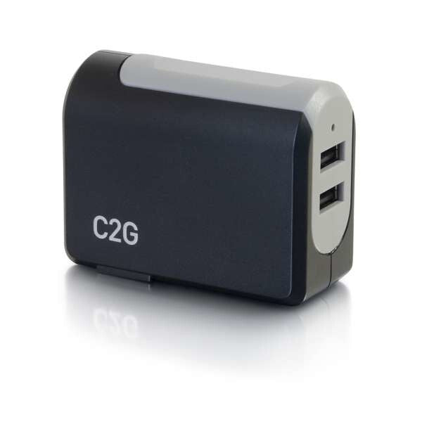 C2G 20276 mobile device charger Universal Black, Grey AC Indoor