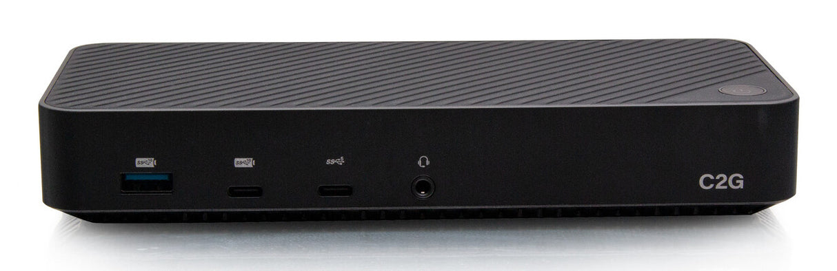 C2G USB-C® 11-in-1 Hybrid DisplayLink and DP Alt Mode Triple 4K Docking Station with HDMI®, DisplayPort™, Ethernet, USB, 3.5mm Audio and Power Delivery up to 100W