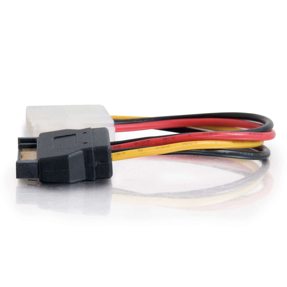 C2G 6in 15-pin Serial ATA Male to LP4 Female Power Cable
