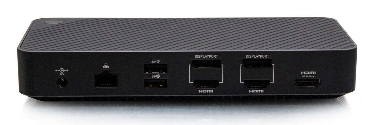 C2G USB-C® 11-in-1 Hybrid DisplayLink and DP Alt Mode Triple 4K Docking Station with HDMI®, DisplayPort™, Ethernet, USB, 3.5mm Audio and Power Delivery up to 100W