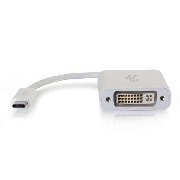 C2G USB-C® To DVI-D Video Adapter Converter - White