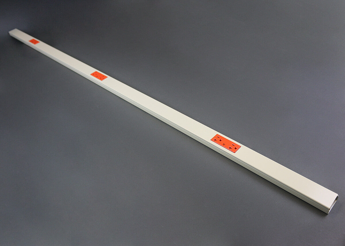 WIREMOLD Plugmold 2400 power extension 0 m 3 AC outlet(s) Indoor Ivory, Orange