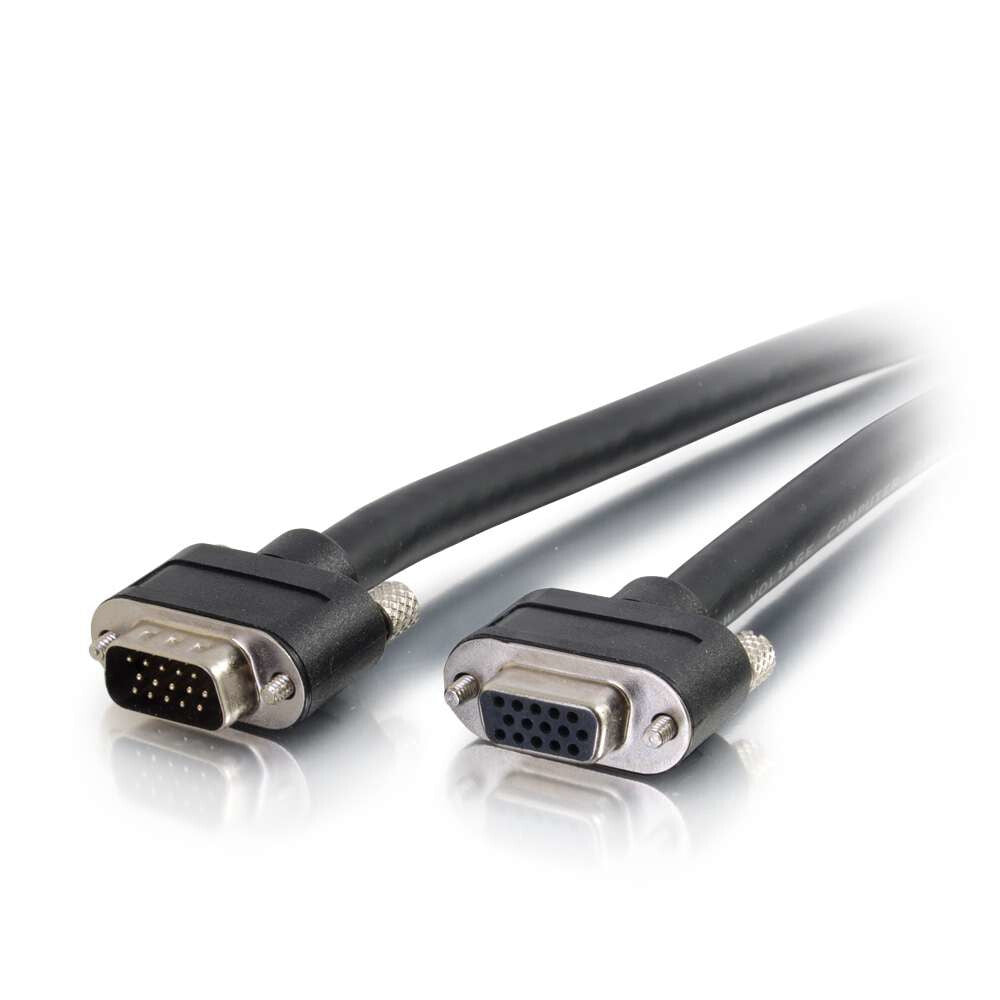 C2G 50ft VGA M/F VGA cable 15.24 m VGA (D-Sub) Black