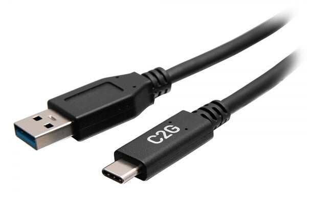 C2G 0.3m (1ft) USB-C® Male to USB-A Male Cable - USB 3.2 Gen 1 (5Gbps)