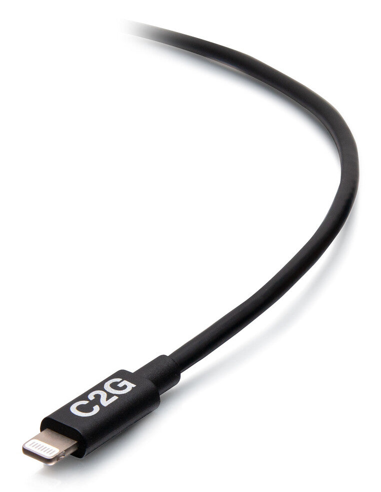 C2G 3ft (0.9m) USB-C® Male to Lightning Male Sync and Charging Cable - Black