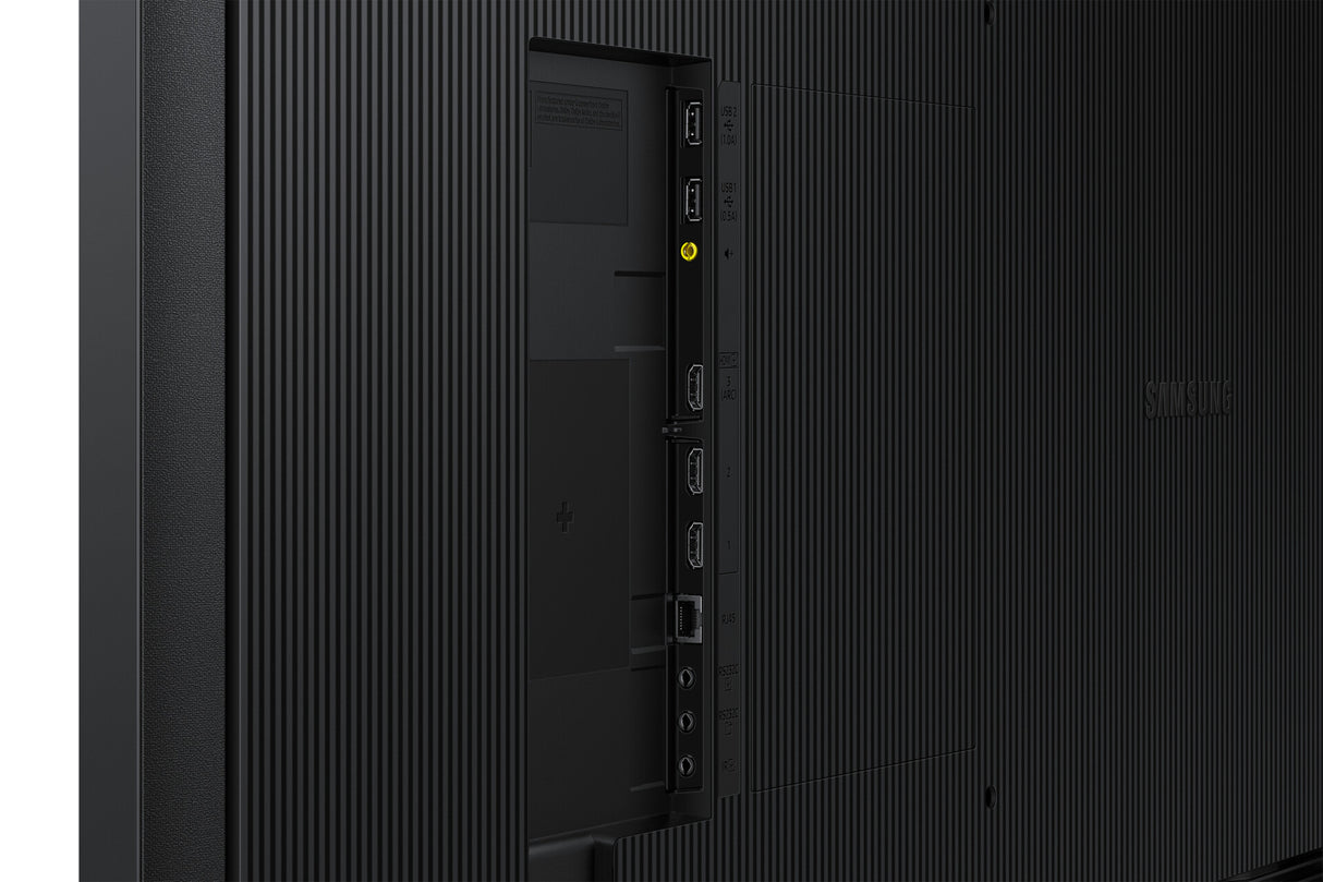 Samsung LH43QBCEBGC Digital signage flat panel 109.2 cm (43") Wi-Fi 350 cd/m² 4K Ultra HD Black Built-in processor Tizen 7.0 16/7