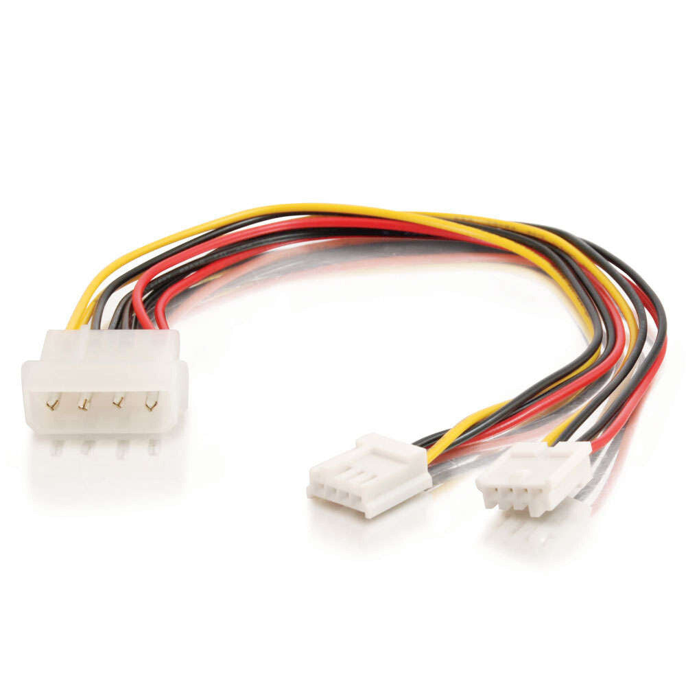 C2G 10in One 5.25in to Two 3.5in Internal Power Y-Cable