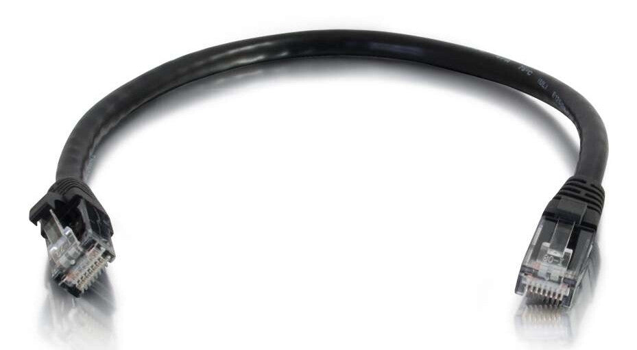 C2G 0.5ft (0.15m) Cat5e Snagless Unshielded UTP Ethernet Network Patch Cable - Black