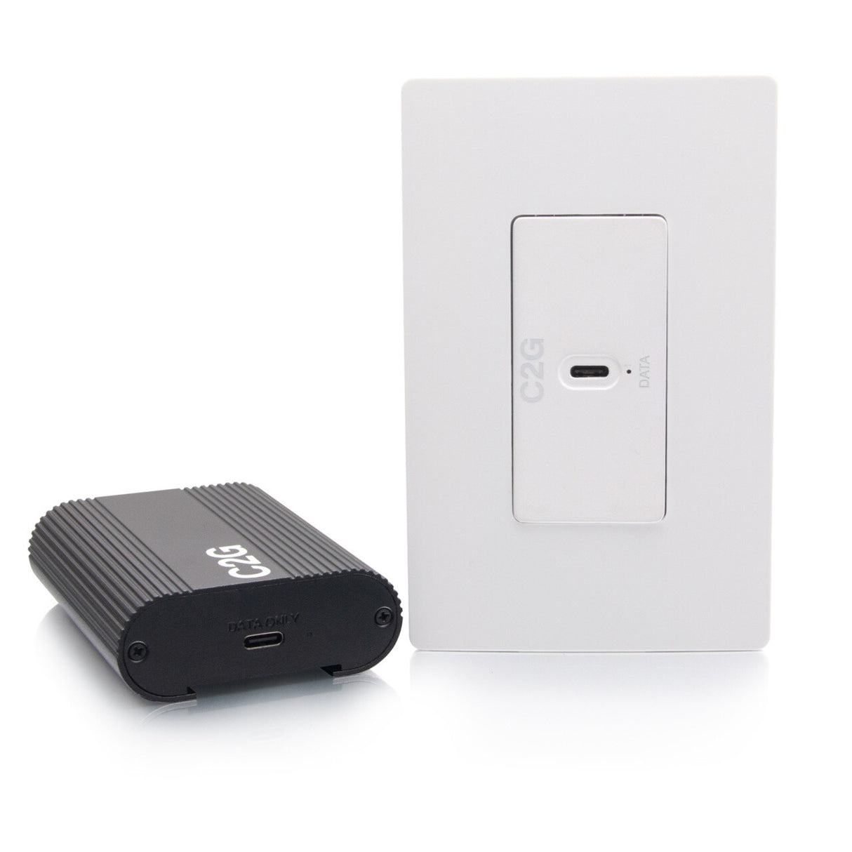C2G Superbooster® USB Camera Extender Over Cat Single Gang Wall Plate to Box Kit