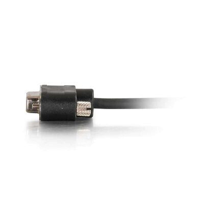 C2G 10ft Serial RS232 DB9 Null Modem Cable with Low Profile Connectors F/F - In-Wall CMG-Rated