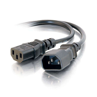 C2G 3ft Computer 18 AWG Power Cord Extension Black 0.91 m C14 coupler