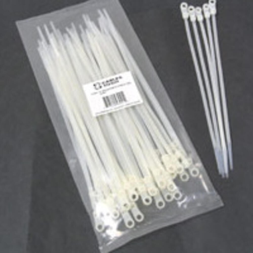 C2G 11.5in Releasable/Reusable Cable Tie Multipack - 50 Pack - Black
