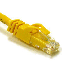 C2G 7ft Cat6 550MHz Snagless Crossover Cable Yellow networking cable 2.1 m