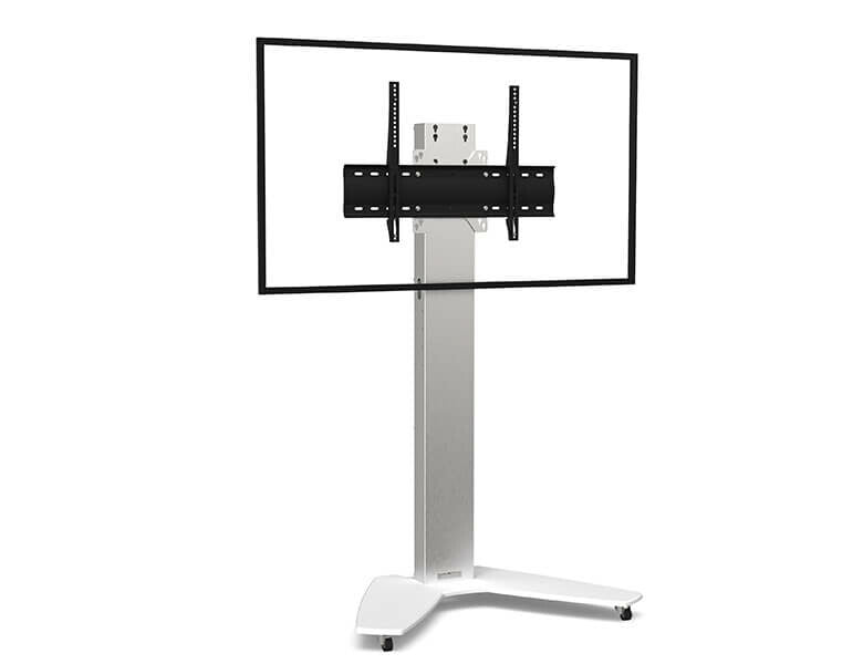 AXEOS OSYX monitor mount / stand 165.1 cm (65") Floor Steel, White