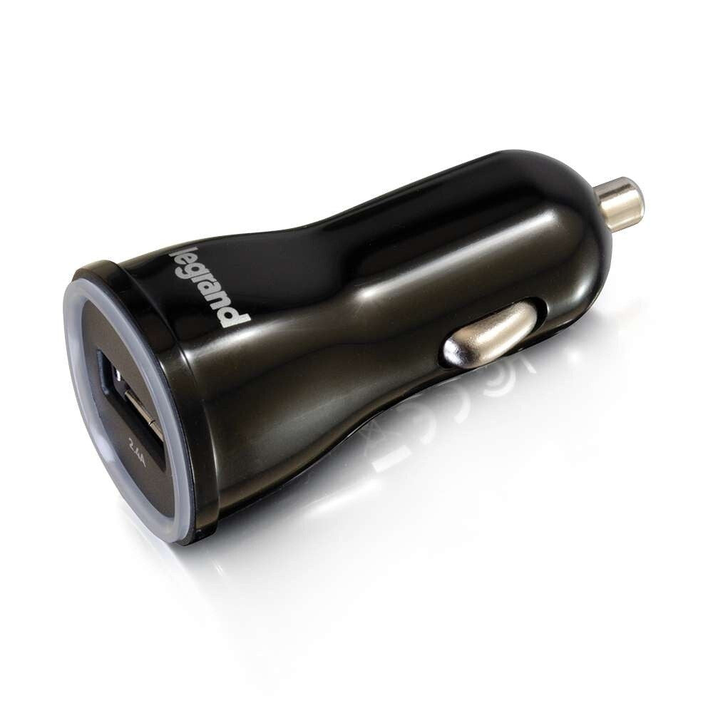 C2G 1-Port USB Car Charger, 2.4A Output