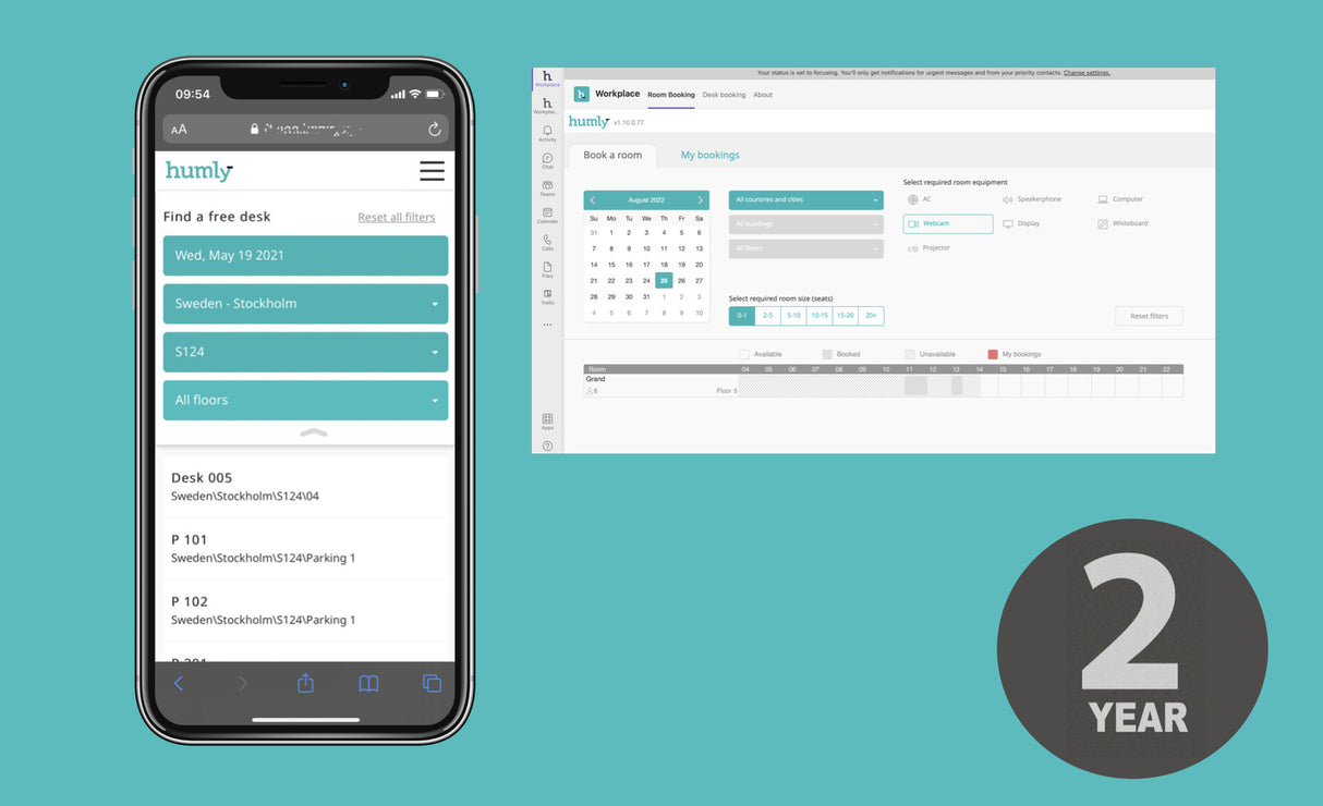 Humly HUM50032 software license/upgrade Full 1 license(s) Subscription English 2 year(s)