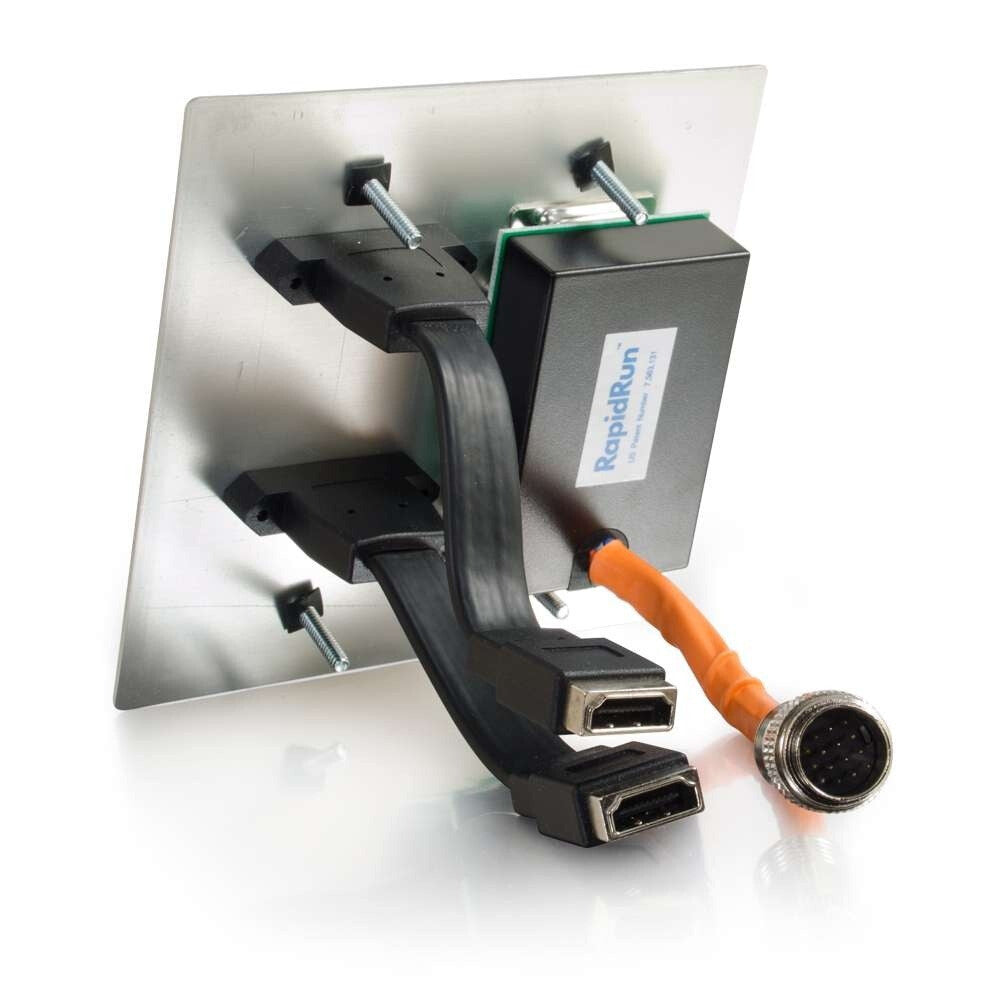 C2G RapidRun VGA, Stereo Audio, Composite Video and RCA Stereo Audio Double Gang Wall Plate - LIMITED AVAILABILITY