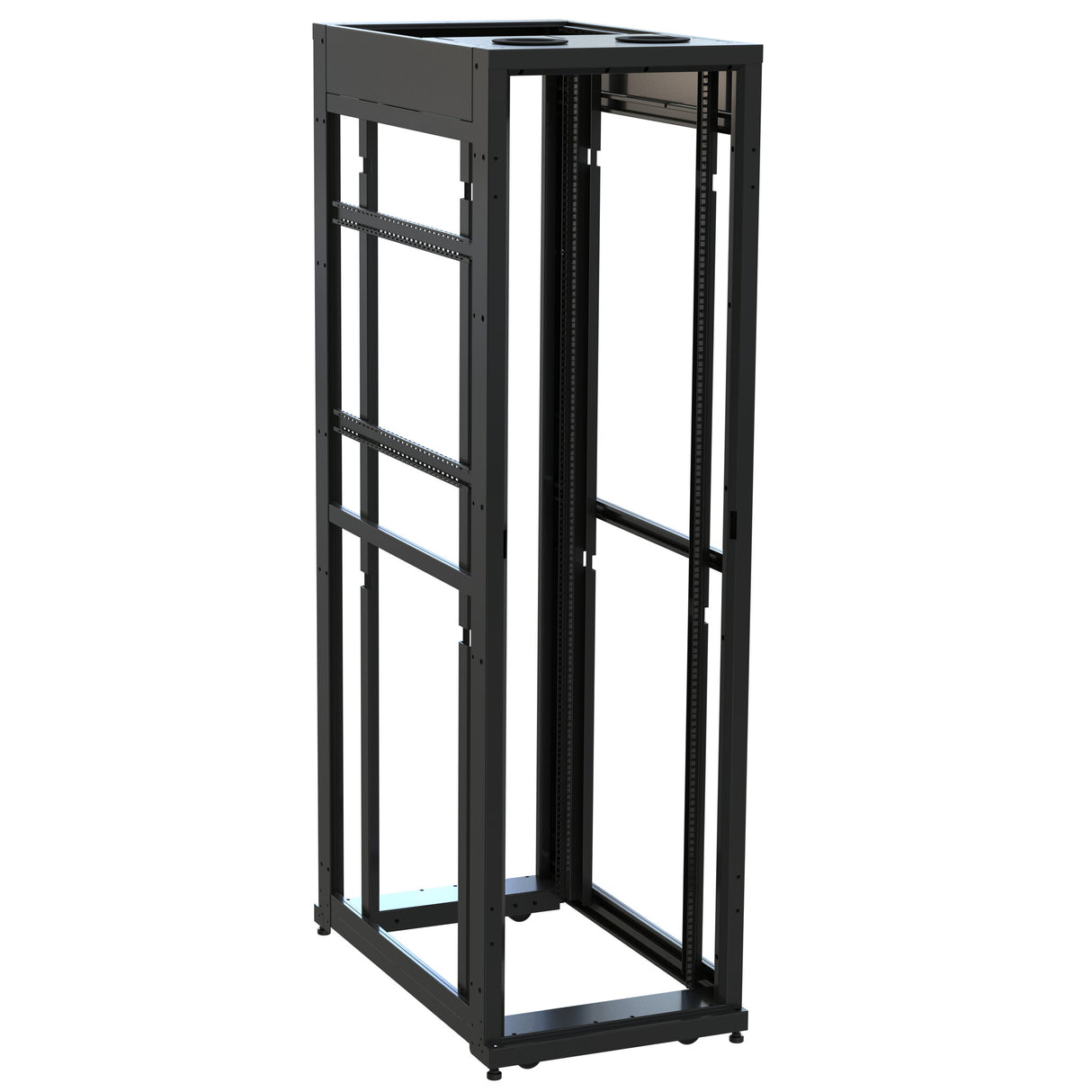 Middle Atlantic 45 RU SNE Series Rack Frame, 42 Inches Deep, 24 Inches Wide with Cage Nut Rackrail