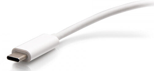 C2G USB-C® to HDMI®, VGA, USB-A, and RJ45 Multiport Adapter - 4K 30Hz - White