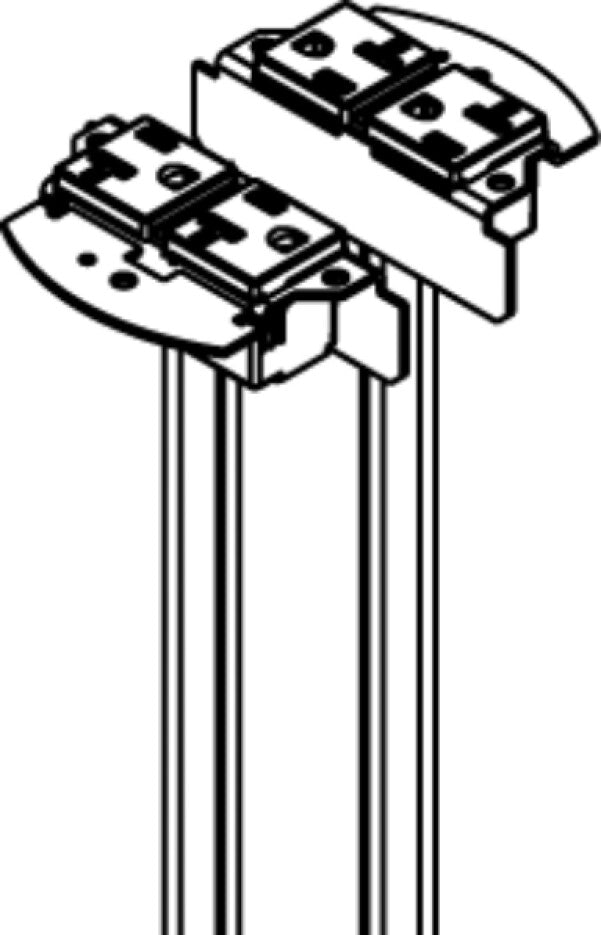 WIREMOLD RC4REC2-25 socket-outlet Black