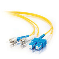 C2G 4m SC/ST Duplex 9/125 Single-Mode Fiber Patch Cable InfiniBand/fibre optic cable Yellow