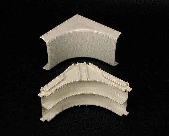 WIREMOLD 2317DFO-WH 2300 Radiused Divided Internal Elbow Fitting in White