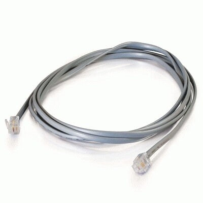 C2G 14ft RJ11 6p4c Modular Cable Straight networking cable Grey 4.2 m