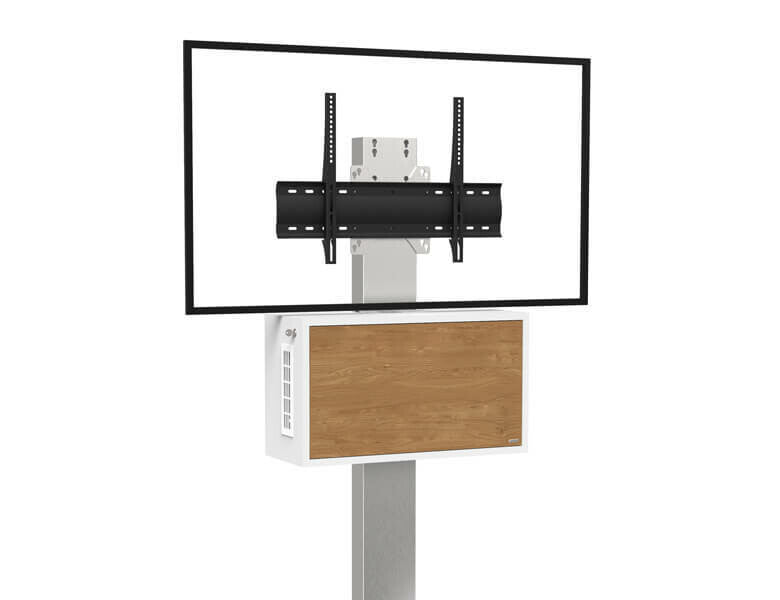AXEOS HYBRIX AV equipment stand White, Wood