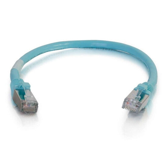 C2G 20ft Cat6a networking cable Aqua colour 6.1 m S/FTP (S-STP)