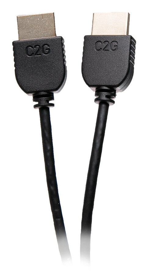 C2G 3ft (0.9m) Plus Series Slim Flexible HDMI™ Cable with Low Profile Connectors (2-pk) - 4K 60Hz