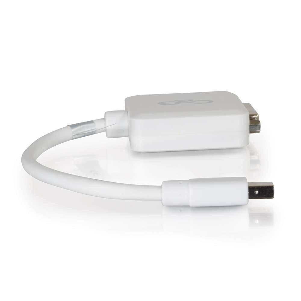 C2G 8in Mini DisplayPortTM Male to Single Link DVI-D Female Adapter Converter - White
