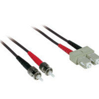 C2G 3m ST/SC Plenum-Rated Duplex 62.5/125 Multimode Fiber Patch Cable InfiniBand/fibre optic cable Black