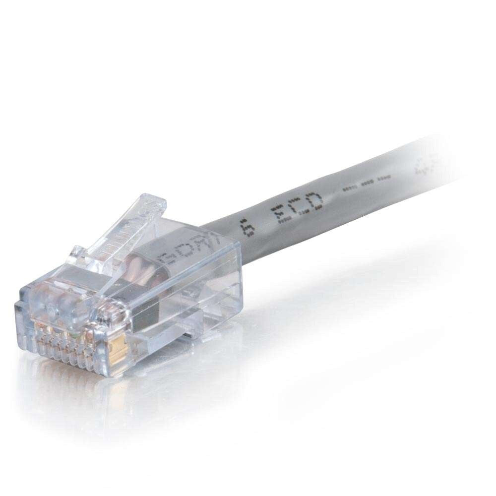 C2G 1ft (0.3m) Cat6 Non-Booted UTP Unshielded Ethernet Network Patch Cable - Plenum CMP-Rated - Blue