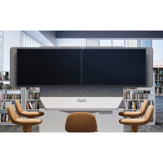 Middle Atlantic Products FM-DS-6675FS-HD8W TV mount 165.1 cm (65") Grey, Silver, White