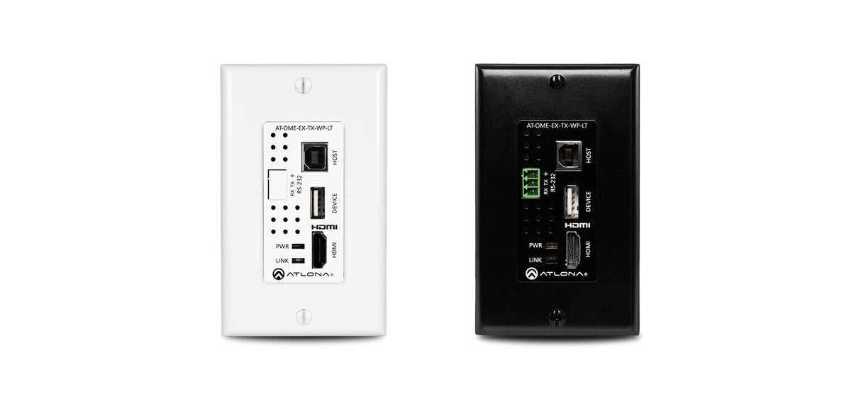 Atlona AT-OME-EX-WP-KIT-LT AV extender AV transmitter & transceiver Black, White