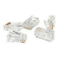 C2G RJ45 Cat5 Modular Plug for Round Stranded Cable 50pk