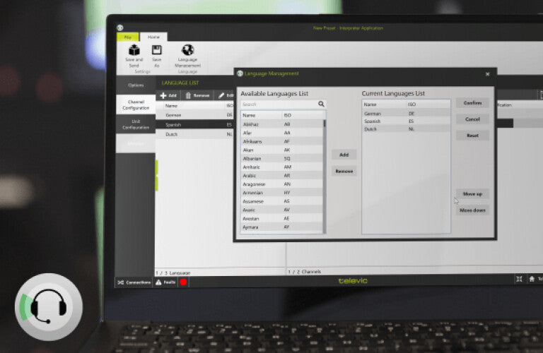 Televic 71.98.1107 communication software