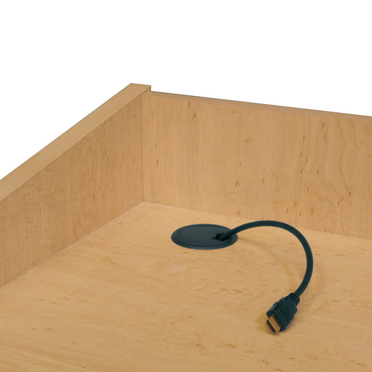Middle Atlantic L2 Series Flip Shelf, 21 Inch Wide , Grained, Ebony Ash Melamine
