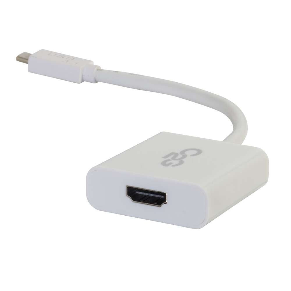 C2G USB-C® to HDMI Audio/Video Adapter Converter - 4K 30Hz - White