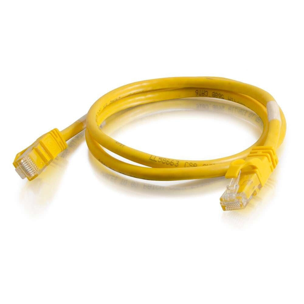 C2G 3ft (0.9m) Cat6 Snagless Unshielded UTP Network Crossover Patch Cable - Yellow