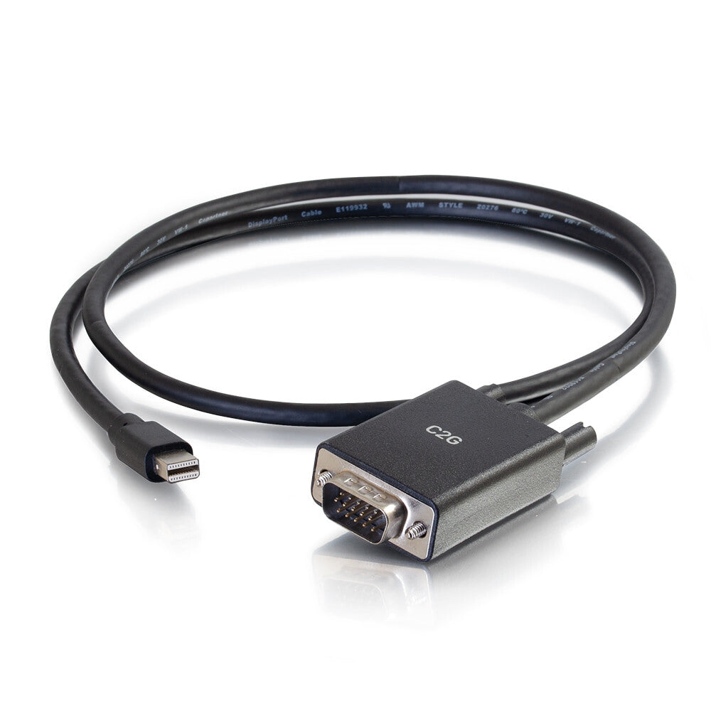 C2G 54677 video cable adapter 1.8288 m Mini DisplayPort VGA (D-Sub) Black