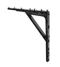 Draper StageScreen Drapery Bar Replacement Arm Upper Portion, 1 1/2" x 27 1/2" - Black