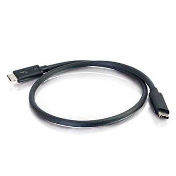 C2G 3ft (0.9m) ThunderboltTM 3 Cable (20Gbps)