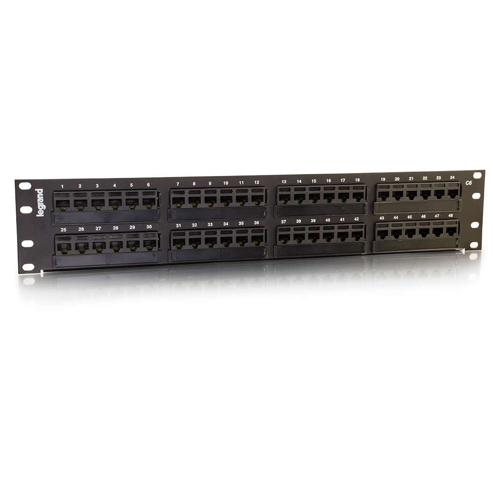 C2G 48-Port Cat6 110-Type Patch Panel